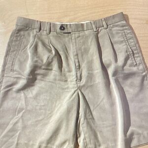 Cutter & Buck Men's Khaki Flat Front Shorts